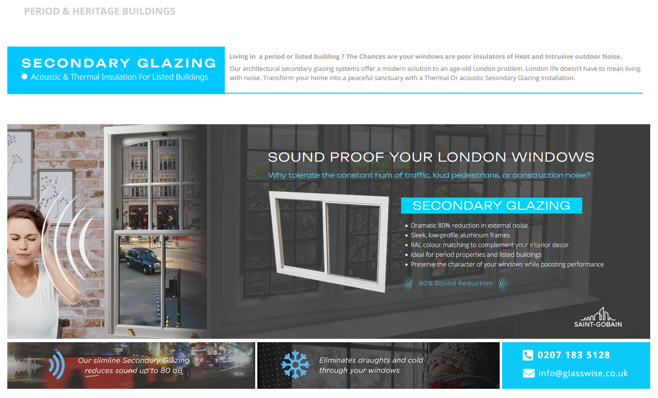 glaziers London Glasswise Secondary Glazing
